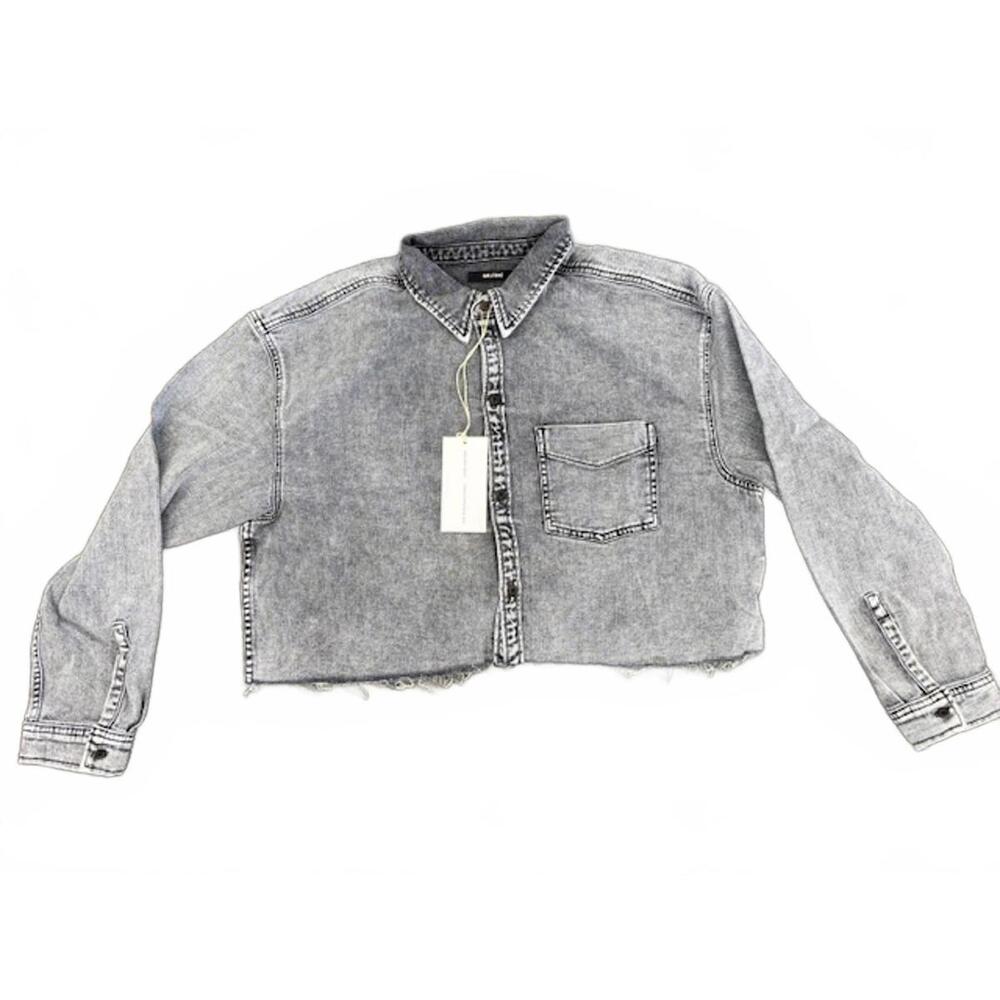 NWT GRLFRND Christy Denim Shirt XL
